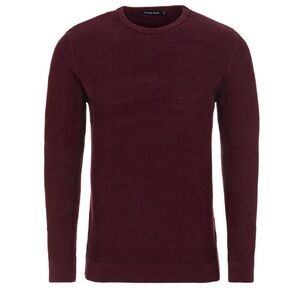 Stone Rose Burgundy Waffle Sweater size XS